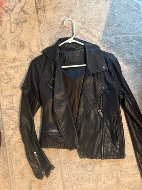 Blank  nyc Black Leather Moto Jacket size xsmall